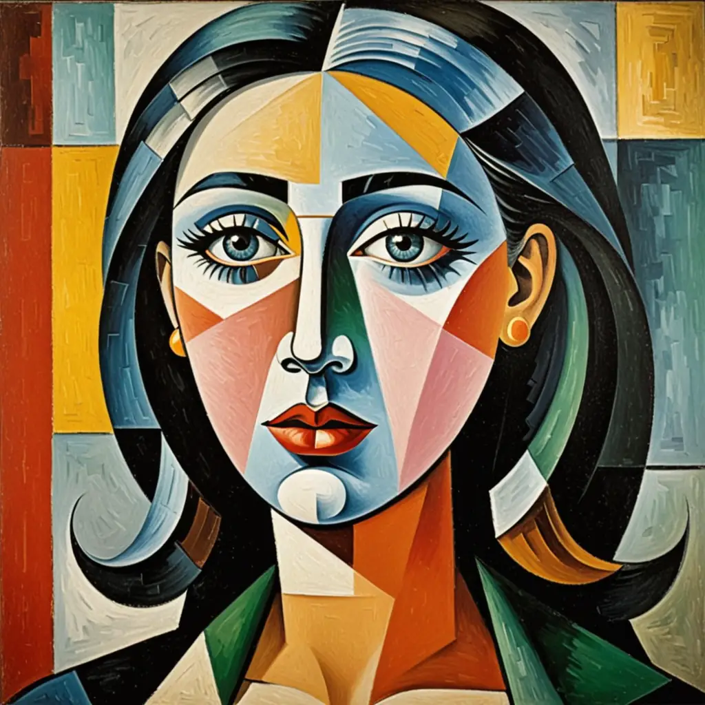 cuadro cubista de picasso